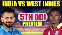 India Vs West Indies 5th ODI Match Preview and Prediction  | Oneindia News