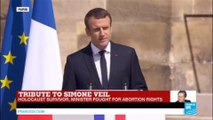 REPLAY - French President Emmanuel Macron pays tribute to Simone Veil