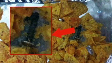 Cips Paketinden 2 cm'lik Vida Çıktı