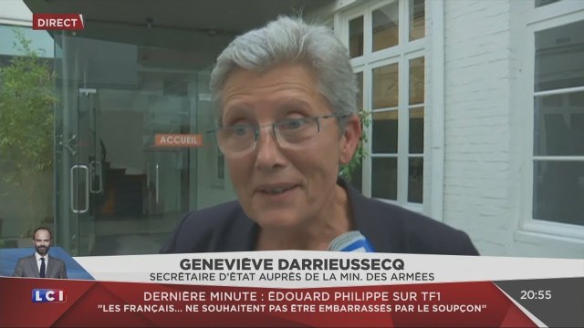La Secrétaire d'Etat auprès de la Ministre des Armées a appris sa nomination à la tv (LCI,21/06/17)