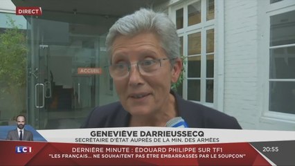 La Secrétaire d'Etat auprès de la Ministre des Armées a appris sa nomination à la tv (LCI,21/06/17)