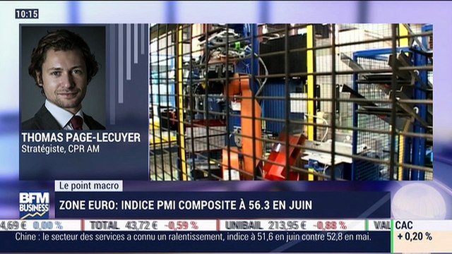 Le point macro: Zone euro: indice PMI des services à 56,3 en juin - 05/07