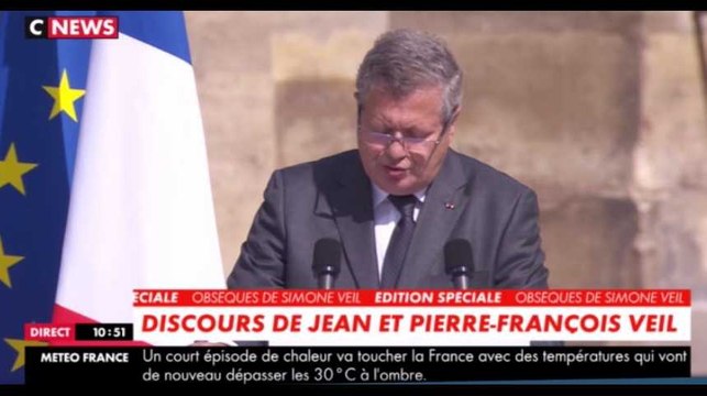 Hommage à Simone Veil : Le discours émouvant de ses deux fils (vidéo)