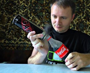 Kola Şişesinin İçine Çakmak Gazı Sıkılırsa..