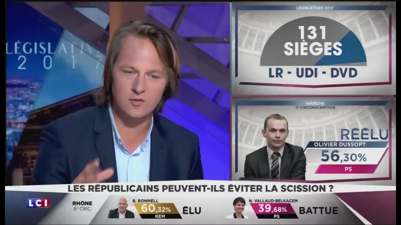 Geoffroy Lejeune : "C'est la droite Anti-Macron qui a gagné ce soir" (LCI, 18/06/17, 00h)