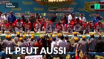 Ce mangeur professionnel a avalé 72 hot-dogs en 10 minutes