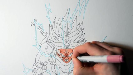 Drawing Future Trunks - New Transformation | Dragonball Super | TolgArt