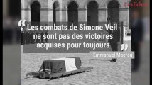 Simone Veil reposera au Panthéon, a annoncé Emmanuel Macron