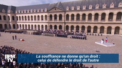Macron: "Les combats de Simone Veil ne sont pas des victoires acquises"
