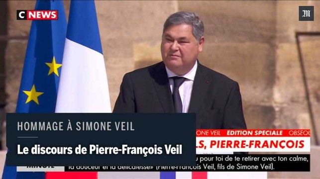 L'hommage de Pierre-François Veil à sa mère, Simone Veil