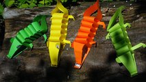 فكرة بسيطة لعمل تمساح بالورق للاطفال بطريقة سهلة و جميلة
