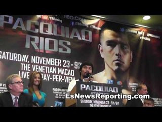 brandon rios vs manny pacquiao NY press conference