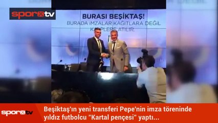 Pepe'den "Kartal Pençesi" pozu