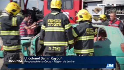 Israël: Exercice conjoint de pompiers israéliens et palestiniens