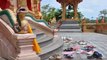 Ganesha Temple : Few Miscreants Throws Slippers Into Temple  | Oneindia Kannada