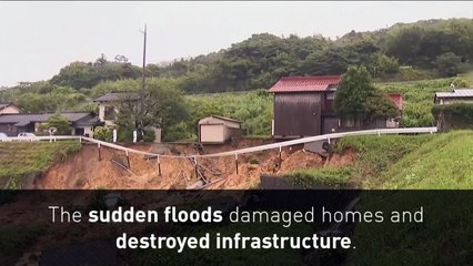 Heavy rains cause massive flooding in Japan