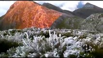 Internauta registra gelo no Pico da Bandeira