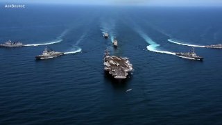 Strong Message To North Korea_ US Aircraft Carrier USS Carl Vinson Drills With S. Korean Navy