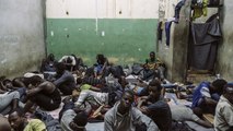 Go inside a Libyan detention center where migrants languish for months