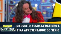 Marquito assusta Ratinho e tira apresentador do sério