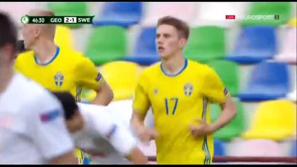 2-1 Viktor Gyokeres  Goal HD - Georgia U19 vs Sweden U19 05.07.2017 - Euro U19 HD