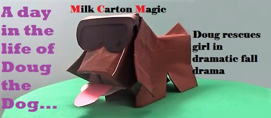 Dog rescues girl after accident