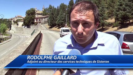Sisteron : la route de la Baume bloquée à cause d'un rocher