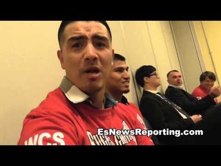 brandon rios robert garcia in locker room of mexican russian