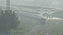 Bound for Chittagong Sundarban Express Train Departing Dhaka Kamlapur Railway Station, Bangladesh