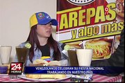 Venezolanos celebraron su fiesta nacional trabajando en nuestro país