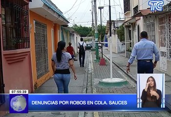 Denuncias por robos en ciudadela Sauces
