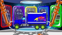 Segundo grandes autobuses coches colores educativo para Niños Aprender superhéroes vídeo con Mcqueen 3d