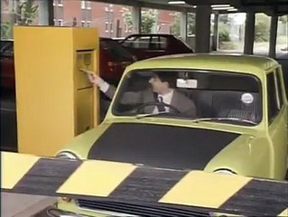 Mr. Bean in the car parking