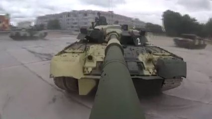 Russian Tanks “Dance” In Celebration