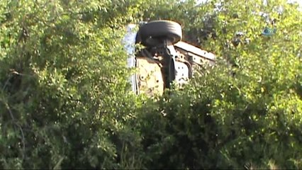 Hurdaya Dönen Otomobilden Yaralı Kurtuldu