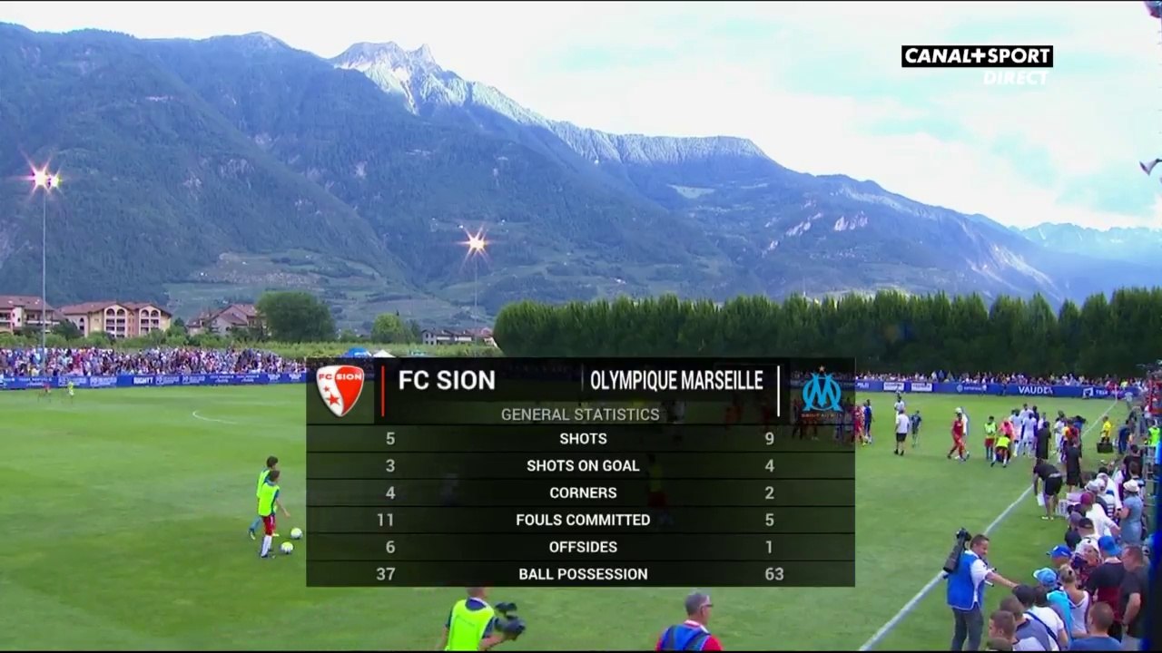 FC Sion 2 - 3 Olympique Marseille - Les Buts et Résumé - All Goals (5/7/2017)