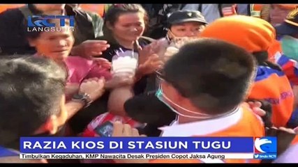 Puluhan Kios di Kawasan Stasiun Tugu Dibongkar