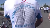 15 Temmuz Şehitleri Anısına Bisiklet Turu - Bisikletçiler, Şehit Özel Harekatçı Güzel'in Kabrini...