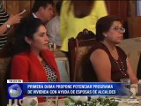 Primera dama propone potenciar programa de vivienda con ayuda de esposas de Alcaldes