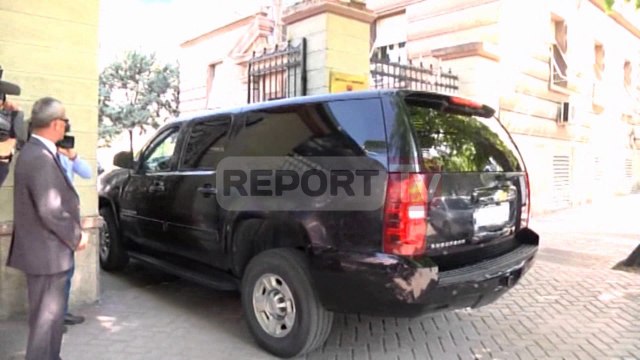 Report TV - Situata politike, Lu, Vlahutin e Borchardt në zyrën e Metës