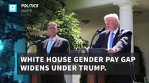 White House gender pay gap widens under Trump