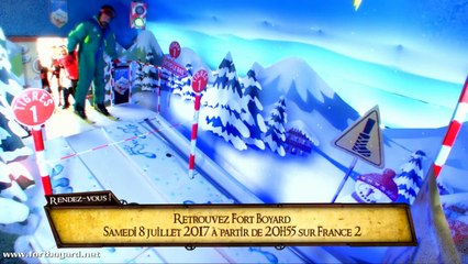 Fort Boyard 2017 : extrait de Bruno Guillon dans l'épreuve du Ski (8 juillet 2017)