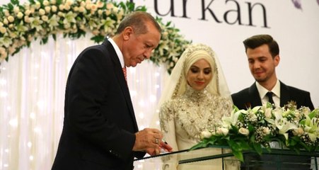 Erdoğan, Sözcüsü Kalın'ın Kızı Rumeysa'nın Nikah Şahidi Oldu