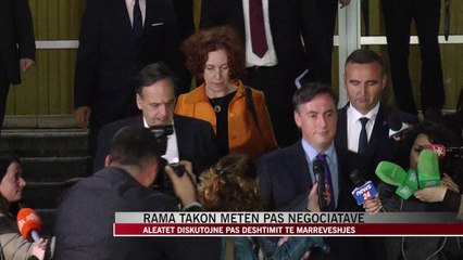 Rama në zyrën e Metës pas dështimit të negociatave - News, Lajme - Vizion Plus