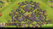 Ataque clanes choque de estrellas estrategia guerra 3 clan th8 vs th8 gowipe |