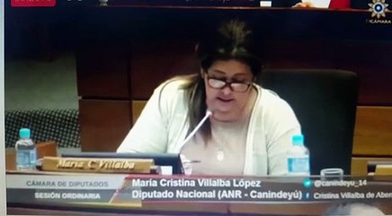 Diputada Cristina Villalba