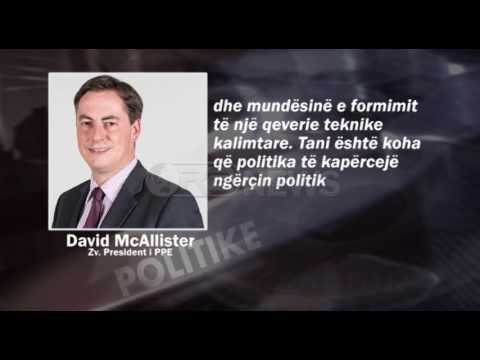 Ora News – McAllister: Kriza rrezikon zgjedhjet. Ja pikat ku ngecën bisedimet