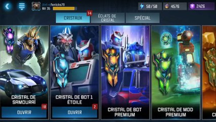 S01E13 - TRANSFORMERS: Ouverture de 10 cristaux de samouraï et 5 cristaux de tank guerrier