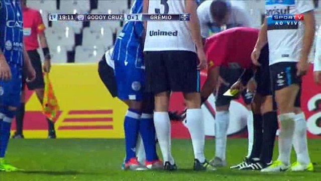 Godoy Cruz 0 x 1 Grêmio 1 tempo completo Libertadores da América 20171