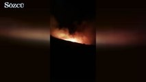 Bodrum'da sit alanında yangın çıktı